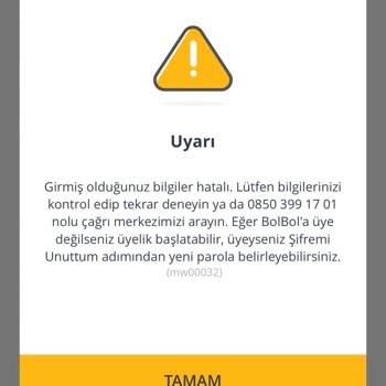 Pegasus Bol Bol Üyeliğime Giriş Yapamıyorum