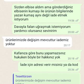 Tesettürzen İade Sorunu