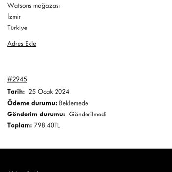 Abbra Butik Sipariş Verdiğim Ürünler Nerede Muhatap Kimse Yok