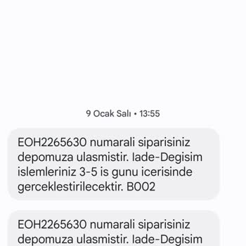 Mavi.com Değişime Giden Ürünler Gönderilmedi