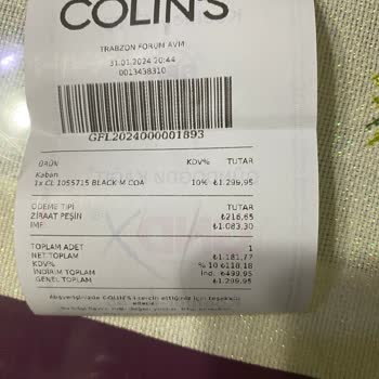 Alışverişte Usulsüzlük Trabzon Forum AVM Colin's