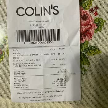 Alışverişte Usulsüzlük Trabzon Forum AVM Colin's