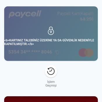 Paycell Paraya El Koydu Kullanamıyorum 13750 TL!