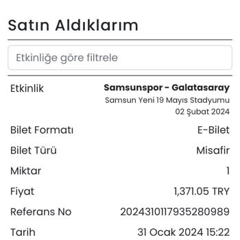 Banabilet.com Teslimat Durumu