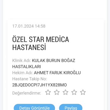 Özel Star Medica Hastanesi Oğlumun Ameliyatını Yapmadılar.