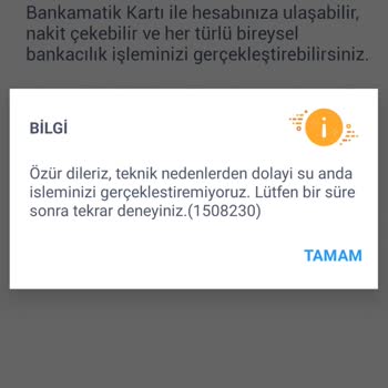 İş Bankası Mobil Uygulama Hatası