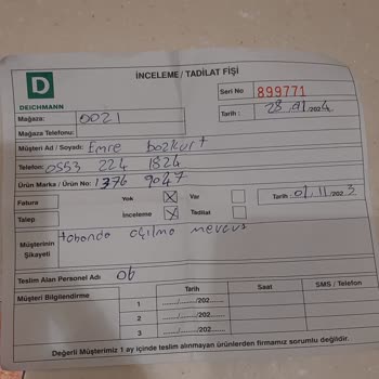 Deichmann Bot Tabanının Ayrılma Sorunu