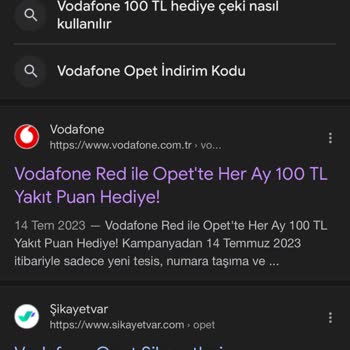 Vodafone Opet Kampanyası Yerine Getirmedi