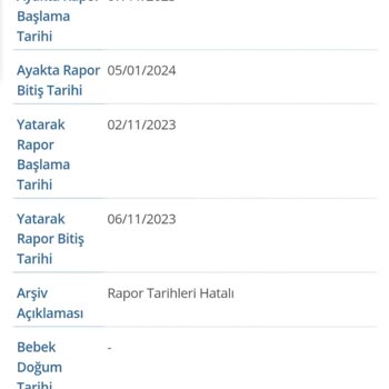 SGK İş Görmezlik Raporumuz Arşive Alınmış