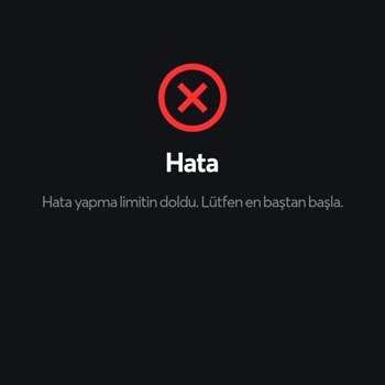 Papara Hata Limiti Doldu