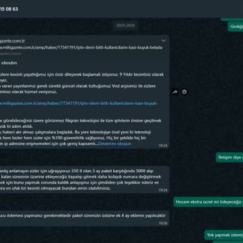 Sosyal IPTV Sosyal İptv Ekstra Para Talebi Ve Dikkat Ediniz