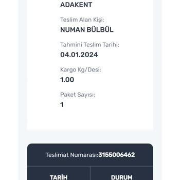 Aras Kargo Teslim Edilmeyen Kargo