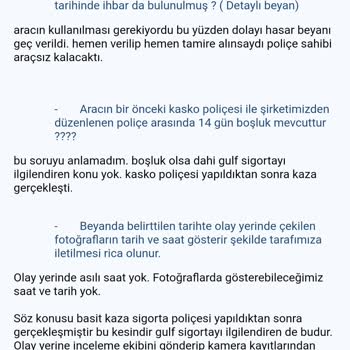 Gulf Sigorta Homer Servisi Zamanda Yolculuk İsteği