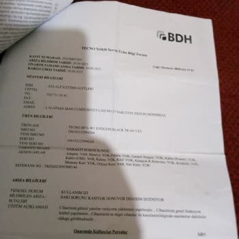 Tecno Mobile Telefonun Sorunları Bitmiyor