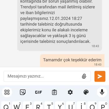 Trendyol İademi 2 Aydır Göndermiyor