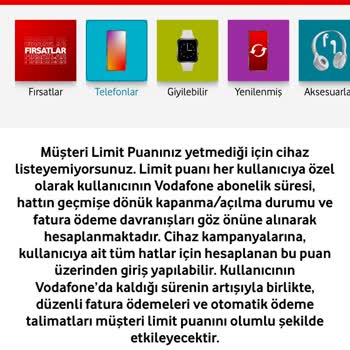 Vodafone Puan Hiç Yükselmiyor