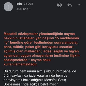 Edifier İade Talebim Görmezden Gelindi.