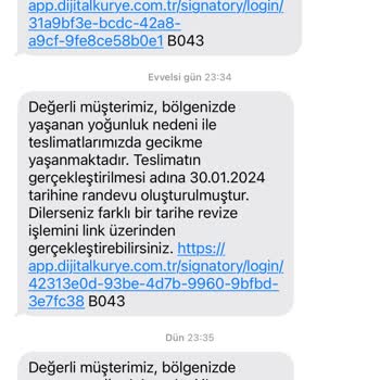 Türk Telekom Ve Dijitalkurye Daha Gelmedi