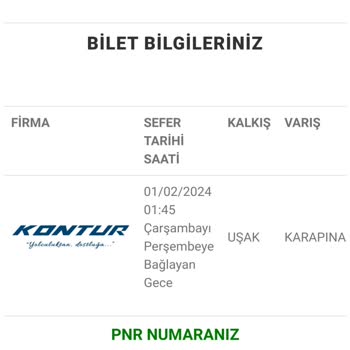 Kontur Turizm Pişmanlıktır, Yerime Başkasını Oturttular