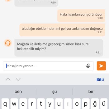 Trendyol Hızlı Market Trendyol Saka Su Siparişimi Teslim Etmedi