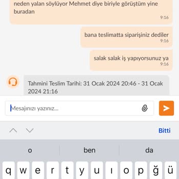 Trendyol Hızlı Market Trendyol Saka Su Siparişimi Teslim Etmedi