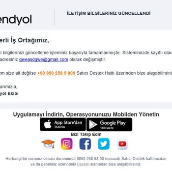 Trendyol Satıcı Panelimiz Çalındı.