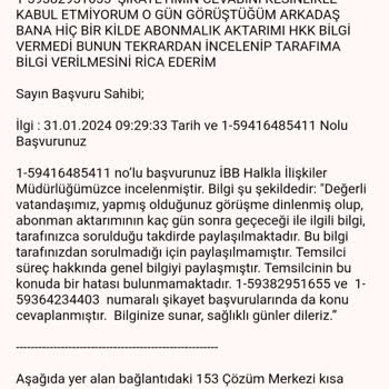 İBB - İstanbul Büyükşehir Belediyesi İş Bilmez 153 Çözüm Merkezi Personeli