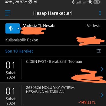 Yky Yatırım Hesabına Aktarılan Adı Altında Yapı Kredi Kesintisi