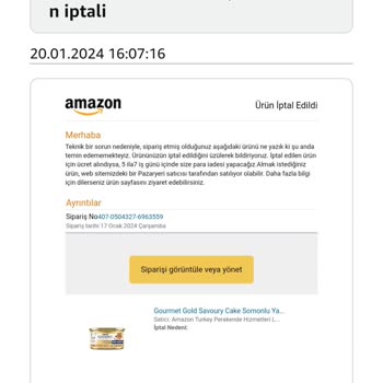 Amazon İndirim Kuponu Ve Sipariş İptali