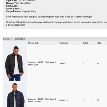 Slazenger Ve Hepsijet Firmalarının Mağduriyetime Çözüm Bulmaması