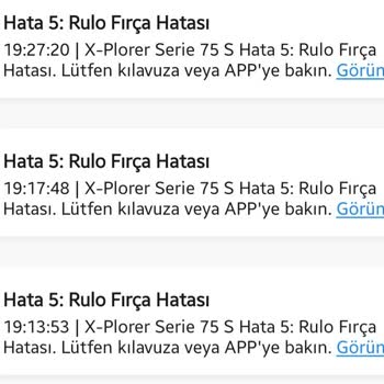 Tefal 75 S Rulo Fırça Hatası