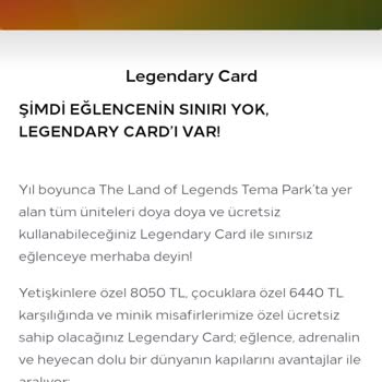The Land Of Legend Fiyat Farklılığı