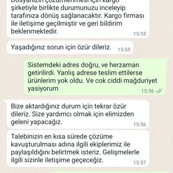 Zara Mağazasından Online Yapmış Olduğum Ürünlerin Teslimatı Hk.