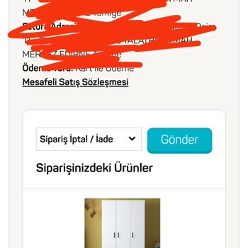 A101 Online Gardırop Siparişi 30 Günü Geçti. Hala Sipariş Edilmedi.
