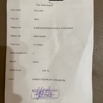 Sarar Triko Kazak Şikayet