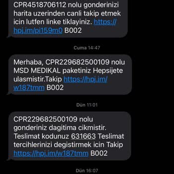 hepsiJET Kargonun Gelme Sorunu