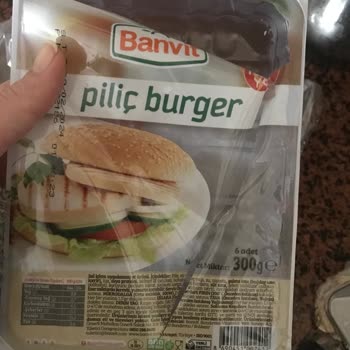 Banvit Piliç Burger İçinde Tanımlanamayan Cisim