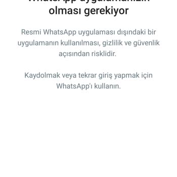 WhatsApp Acil Destek