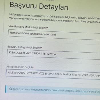 VFS Global Hollanda Randevusu Alamıyorum