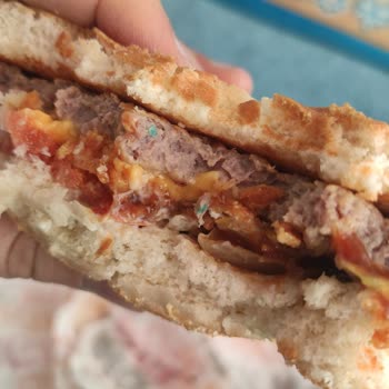 Burger King Hamburger Kokusu Ve İçinde Çıkan Yeşil Kötü Şey