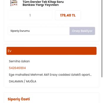 YKMkitap YKM Kitap Kargo Süreci