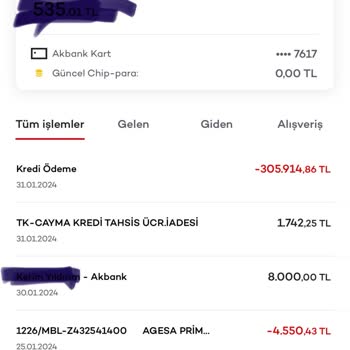 Akbank Kredi Cayma Sonrası Fazla Tahsilat Yapıldı
