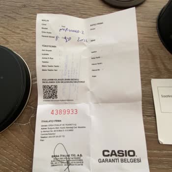 1 Yıl İçinde Paslanan Casio Saat Ve Garanti Sorunu