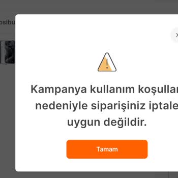Hepsiburada Kampanya Nedeniyle İptal Edilemeyen Ürün