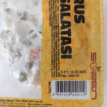 Sözen Meze Açılmamış Ürün Küfü Ve Ekşimesi