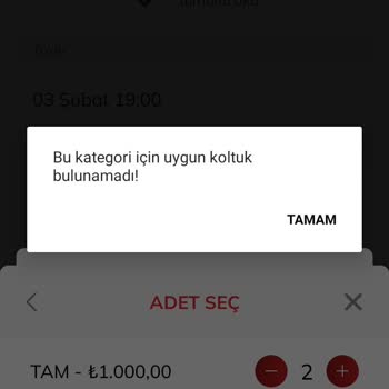 Passo Bilet Alamıyorum Uygun Bilet Bulunamadı