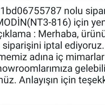 Vivense 1 Ay Sonra Siparişi İptal Etti.
