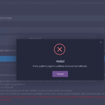 İtemsatış Paramı Çekemiyorum Bu Nasıl Saçmalık