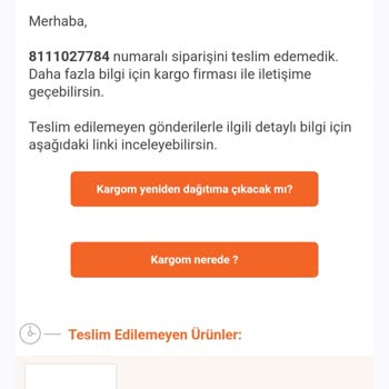 Aras Kargo Kargom Teslim Edilmiyor