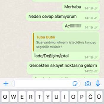 Tuba Butik Butikten İade Çilesi: İletişim Sorunları Ve Cevapsızlık